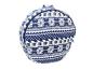 Preview: Yoga Set "Blue Moon" - Yogakissen + Yogabolster (Dunkelblau mit Weiss / Muster)